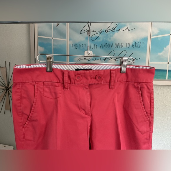 NWOT | CROP PANTS | SIZE 8 |TOMMY HILFIGER | CORAL BRICK | COTTON | SPANDEX - Picture 9 of 12